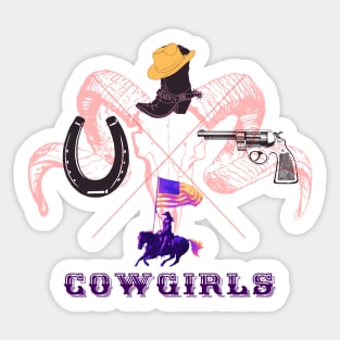 Cowgirls Sticker